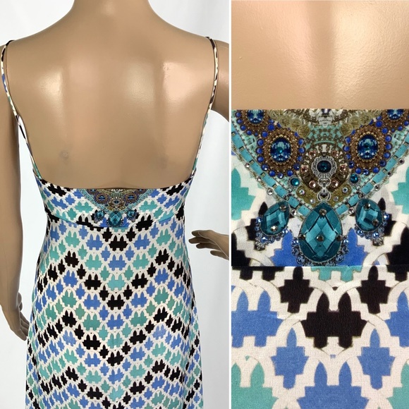 🔥‼️SOLD‼️🔥 CAMILLA FRANKS Blue Silk overlay - Picture 4 of 9